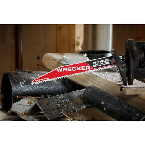 Milwaukee WRECKER™ with NITRUS™ Carbide SAWZALL® Blade for Multi-Material