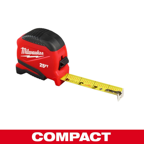 Milwaukee 25ft Compact Tape Measure 48-22-1725
