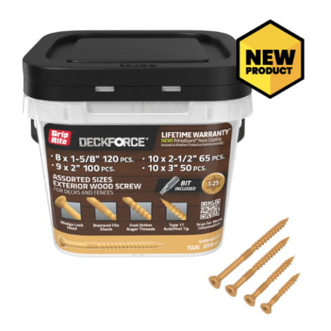 Grip-Rite® DeckForce® Exterior Wood Screws