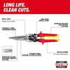 Milwaukee Long Cut Aviation Snips