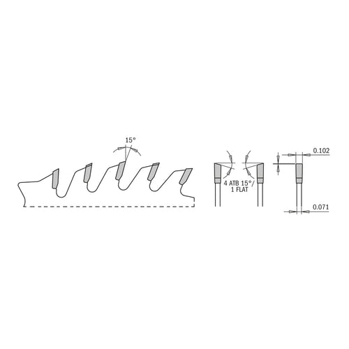 CMT ITK Xtreme Combination Circular Saw Blade