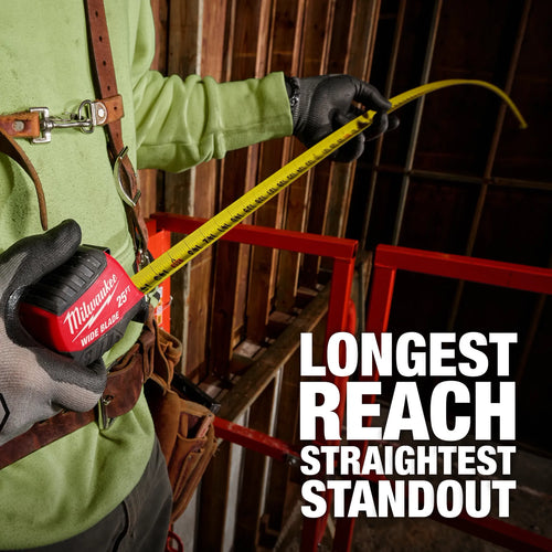 Milwaukee 25ft Wide Blade Tape Measure