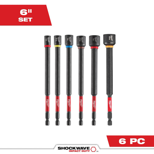 Milwaukee 6PC SHOCKWAVE™ Impact Duty 6 Magnetic Nut Driver Set
